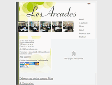 Tablet Screenshot of lesarcadesvalenciennes.fr